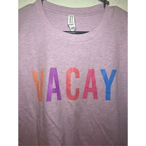 Pink Lily Vacation Vacay T-shirt New - Picture 2 of 4